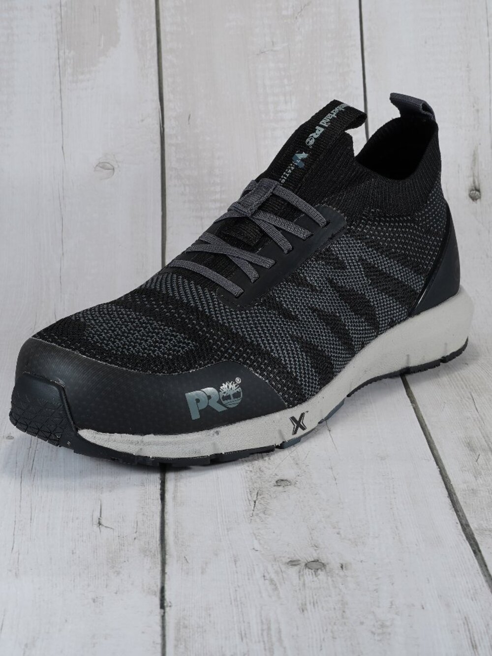 Timberland PRO(R) Radius Knit Composite Safety Toe Work Shoes Black/Grey 8.5 M
